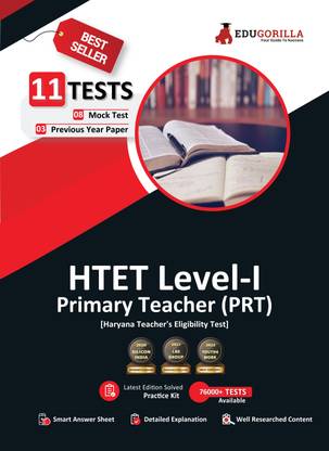 HTET Level-I Exam 2023 (English Edition) - Haryana Primary Teacher (PRT) - 8 Mock Tests and 3 Previous Year Papers (1600 Solved Questions) with Free Access to Online Tests  - .