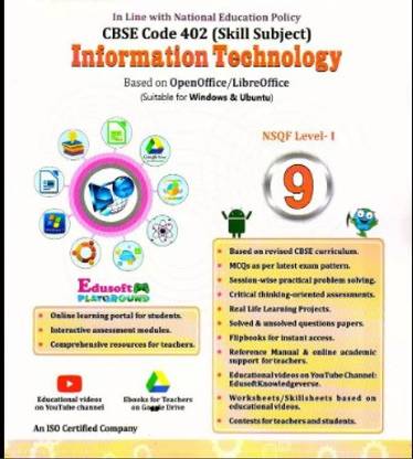 Edusoft Information Technology (CBSE Code 402) NSQF Level 1 Class 9 (2022-23)
