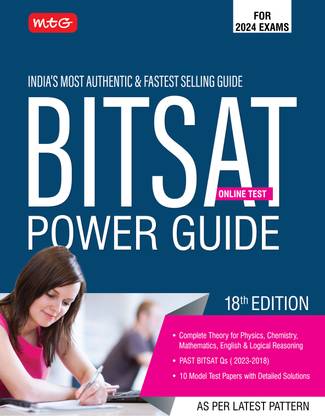 MTG BITSAT Power Guide with Previous Year Chapter-wise Solved Papers (PYQ) | 10 Model Test Papers | Physics, Chemistry, Mathematics, English & Logical Reasoning For 2024 Exam