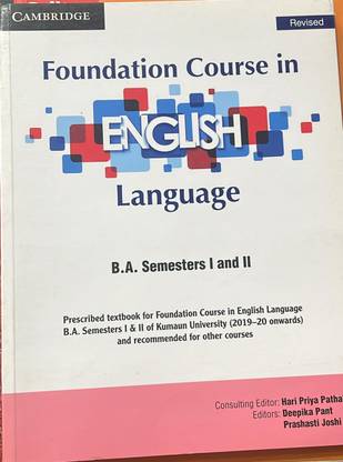 FOUNDATION COURSE IN ENGLISH LANGUAGE BA SEMESTERS I & II