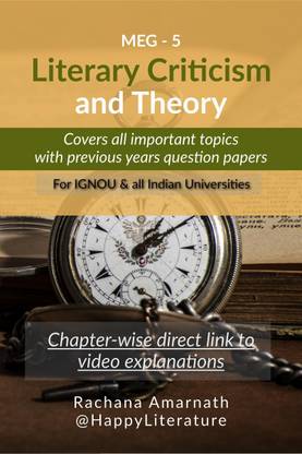 Literary Criticism and Theory  - Covers all important topics and previous years' Question papers