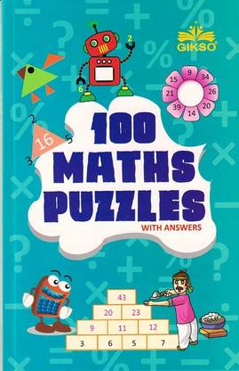 GIKSO 100 Maths Puzzles Book for Kids Age 7+ Years Old | Brain Booster Activities for Children - Reprinted 2023  - 100 Maths Puzzles