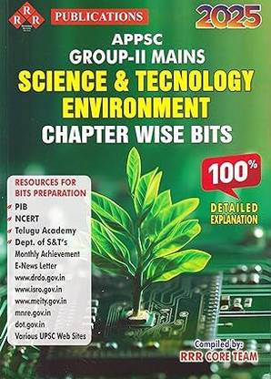 APPSC Group-II Mains Science & Technology Environment Chapter Wise Bits | 100% Detailed Explanation | 2025 Edition | English Medium
