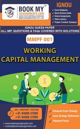 IGNOU MMPF 001 Working Capital Management | Guess Paper| Important Question Answer |