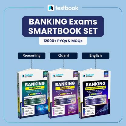 Banking SmartBook Combo Books: Reasoning, Quantitative Aptitude & DI and English Language | Set of 3 Books  - 2025 Edition | Ideal for SBI, IBPS, RRBs, RBI, LIC, NABARD, and other major Banking & Insurance exams