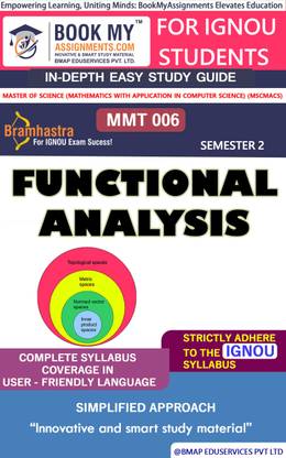 IGNOU MMT006 Functional Analysis Study Material (In Depth Guide) For Ignou Student