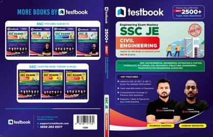 SSC JE Civil Engineering | Best 2500+ Topic Wise Previous Year Questions  - Useful for DDA JE, DSSSB JE, RSMSSB JE, PGCIL Diploma Trainee, UKPSC JE