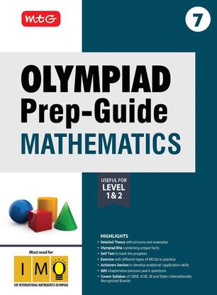 MTG Olympiad Prep-Guide Class 7 Mathematics (IMO) - Detailed Theory, IMO Chapterwise Previous Years Questions with Self Test For SOF 2025-26 Exam