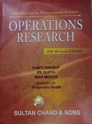 INTRODUCTION TO MANAGEMENT SCIENCE OPERATIONS RESEARCH