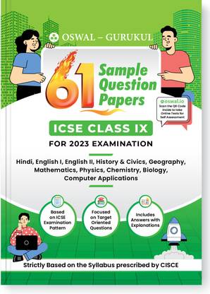 Oswal - Gurukul 61 Sample Question Papers for ICSE Class 9 Exam 2023 : Latest Syllabus Exam Pattern ( All Subjects Combined),Target Oriented Questions, Well Explained Answers