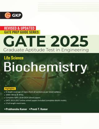 Gate 2025 : Life Science - Biochemistry - Guide