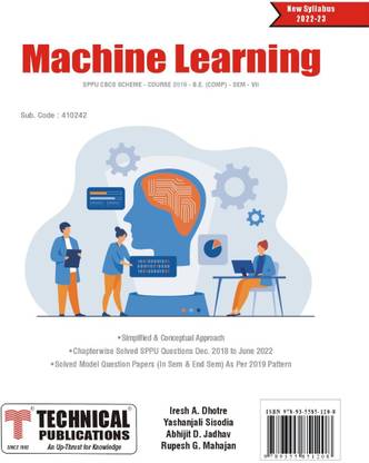 Machine Learning for SPPU 19 Course (BE - SEM VII -COMP) - 410242