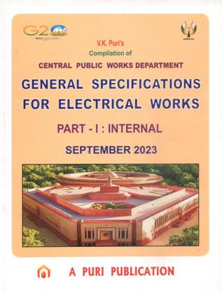 Compilation of CPWD General Specifications For Electrical Works Part - I : INTERNAL