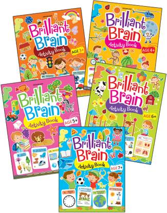 Brilliant Brain Activity Books - 5 Titles)  - Activity Book for Kids Age 3- 4 years with Fun Activities, Puzzles, and Educational Lessons | Early Learning - Activities for Children | Dreamland