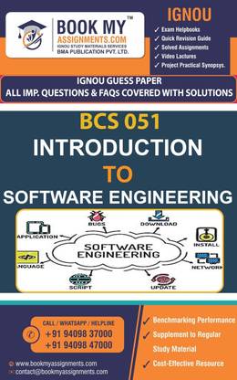 IGNOU BCS 051 Introduction to Software Engineering GUESS PAPER Study Material For IGNOU Students Latest Edition