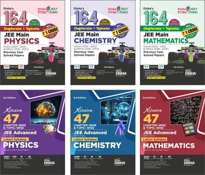 Combo 164 Jee Main (New Syllabus) & 47 Xclusive Jee Advanced Physics, Chemistry & Mathematics Chapterwise & Topicwise Previous Year Solved Papers - Pyq Question Bank