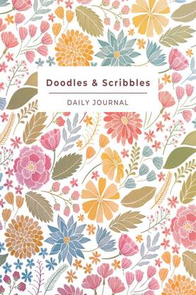 Doodles &amp; Scribbles Daily Journal  - By Aru Doodles for drawing and writing