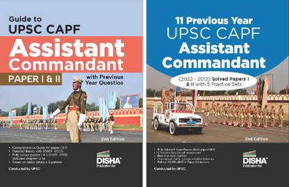 Upsc Capf Assistant Commandant Paper I & II Guide with 11 Previous Year Solved Papers & 5 Practice Sets