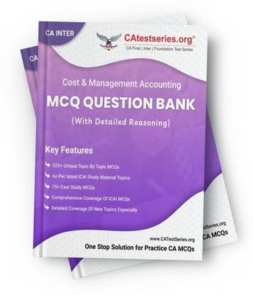 CA Inter Cost and Management Accounting MCQ Question Bank by CA Test Series