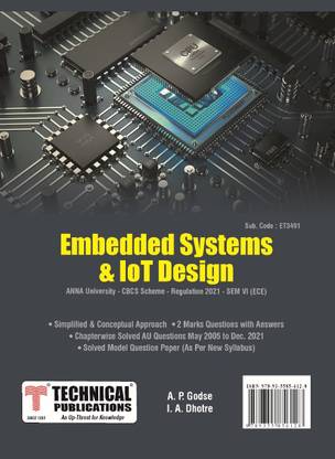 Embedded Systems and IOT Design for BE Anna University R21 CBCS (VI - ECE - ET3491)