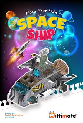 Mittimate Make Your Own – Space Ship | 3D Paper Construction Model for Kids | Age Group: 8 to 15 Years