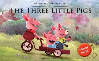 My First Pop-Up Fairy Tales - Three Little Pigs Pop Up Books for Children  - By Miss & Chief
