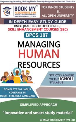 IGNOU BPCS 187 Managing Human Resources Study Guide (In Depth Guide) for Ignou Student