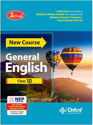 Active General English Class 10 (Edition10)  - Chitra Prakashan India Pvt Ltd books for Madhymic Shiksha Parishad Prayagraj Uttar Pradesh