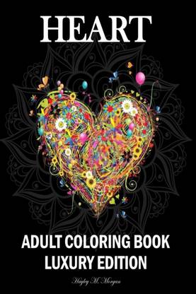 Heart Adult Coloring Book Luxury Edition