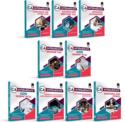 CA Intermediate Group 1 & 2 Combo Set of 9 Books For May & Sep 2025 Exams