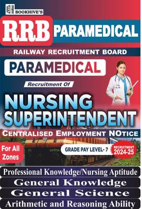 RRB Railway Para-medical Nursing Superintendent 2024-2025 (Set of 4 Books)