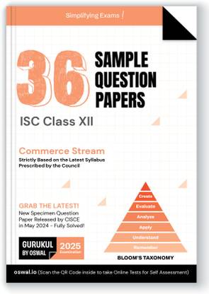 Gurukul By Oswal 36 Sample Question Papers for ISC Commerce Stream Class 12 Exam 2025 : Solved New Specimen Questions (English I & II, Maths, Economics, Commerce, Accounts, Physical Edu, Comp Sc.)