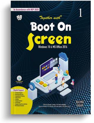 Together With Boot On Screen Windows 10 & Microsoft Office 2016 For Class 1 Computer Book