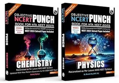 PW Objective NCERT Punch Physics, and Chemistry Competitive Exams JEE | Includes A&R and Statement Type Questions Combo Set of 2 Books Edition 2024-2025