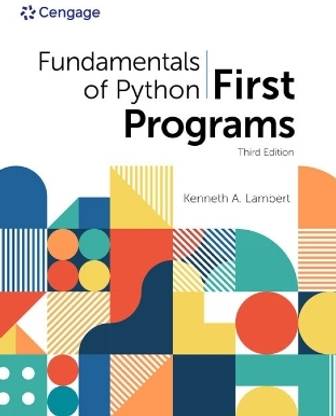 Fundamentals of Python: First Programs