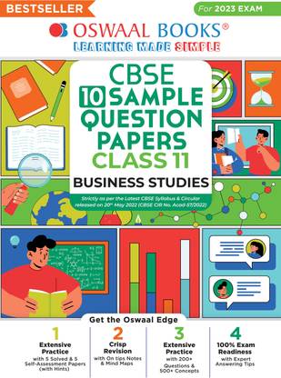 Oswaal CBSE Sample Question Papers Class 11 Business Studies (For 2023 Exam)
