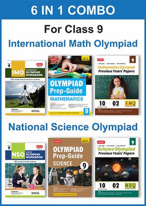 MTG Class-9 (Mathematics & Science) IMO-NSO Olympiad Workbook, Prep-Guide & Previous Years Papers (PYQs) with Mock Test Paper - SOF Olympiad Books For 2024-25 Exam (Set of 6 Books)