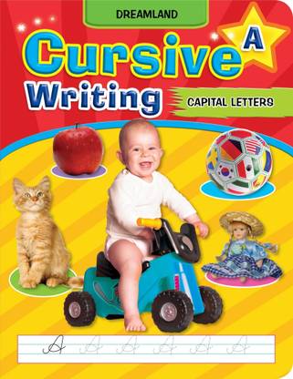 Cursive Writing Book (Capital Letters) Part A  - Step-By-Step Handwriting Practice With A–Z Uppercase Letters | Improve Writing Skills For Ages 3–7