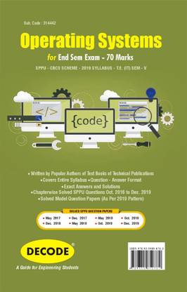 Operating System for SPPU 19 Course (TE - SEM V - IT- 314442) (Decode)