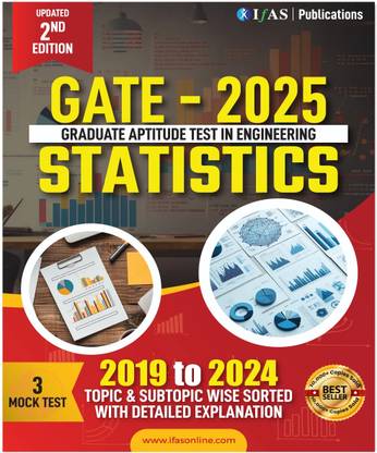 GATE Statistics PYQ Book - Previous Year Solved Paper  - 2026 | Topic Wise Sorted with Detailed Solutions (2019 to 2024) | Best Seller Previous Year Question Paper Book with 3 Mock Tests for GATE Statistics Examinations in India
