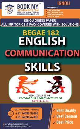 IGNOU BEGAE 182 English Communication Skills | Guess Paper | Important Question Answer | Bachelor of Business Administration (Retailing) (BBARIL)
