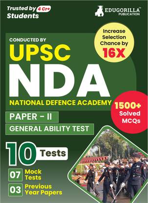 UPSC NDA/NA General Ability Test (Paper II) Book  - 2024 (English Edition) - 7 Mock Tests and 3 Previous Year Papers (1500 Solved Questions) with Free Access to Online Tests