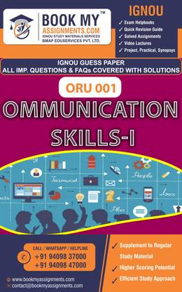 IGNOU ORU 001 Communication Skills-I | Guess Paper| Important Question Answer Certificate in Russian Language (CRUL)
