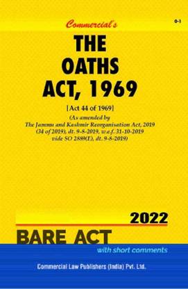 The Oaths Act, 1969 - 2022/ Edition