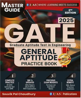 GATE General Aptitude Practice Book  - 2025 Latest Exam Pattern Mock test with Topic wise questions with solutions