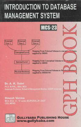 MCS-023 Introduction To Database Management Systems