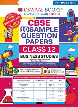 Oswaal Cbse Sample Question Papers Class 12 Business Studies