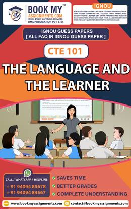 IGNOU CTE 102 The Structure of English | Guess Paper| Important Question Answer | Certificate in Teaching of English as a Second Language (CTE)  - Best IGNOU exam preparation book