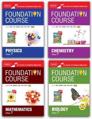 MTG Foundation Course Class 7 Physics, Chemistry, Mathematics & Biology Book Edition 2025 Set of 4 Books For IIT JEE, NEET, NSO Olympiad, CUET, NVS, KVPY & Boards Exam| Based on NCERT Latest Pattern Paperback, MTG Editorial Board|New Latest Edition For 2025-2026