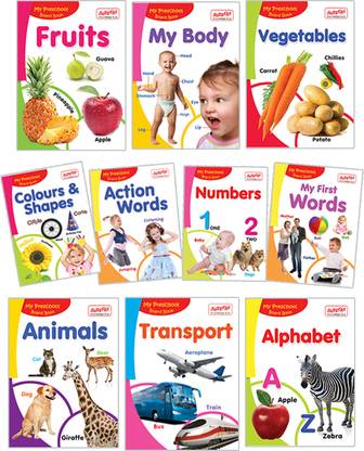My Preschool Board Books Set of 10 Books  - Learning Practice Improving Book for Children